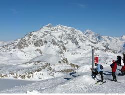 Photo Textures of Background Snowy Mountains