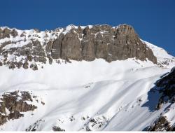 Photo Textures of Background Snowy Mountains