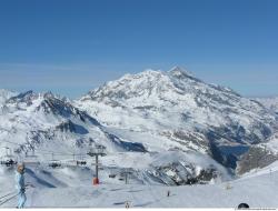 Photo Textures of Background Snowy Mountains