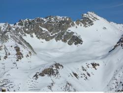 Photo Textures of Background Snowy Mountains