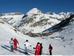 Photo Textures of Background Snowy Mountains