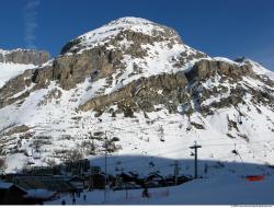 Photo Textures of Background Snowy Mountains