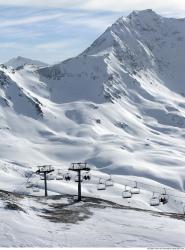 Photo Textures of Background Snowy Mountains