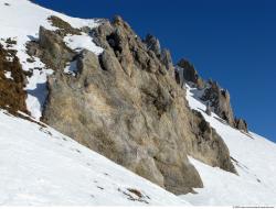 Photo Textures of Background Snowy Mountains