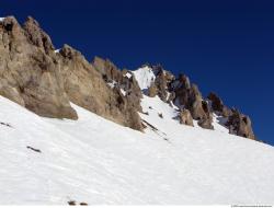 Photo Textures of Background Snowy Mountains