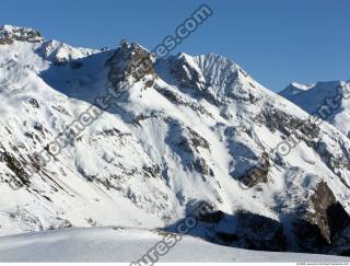 Photo Texture of Background Snowy Mountains