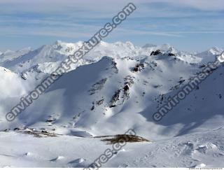 Photo Texture of Background Snowy Mountains