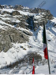 Photo Texture of Background Snowy Mountains