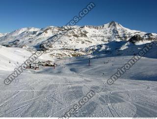 Photo Texture of Background Snowy Mountains