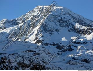 Photo Texture of Background Snowy Mountains