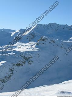 Photo Texture of Background Snowy Mountains