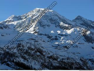 Photo Texture of Background Snowy Mountains