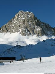 Photo Textures of Background Snowy Mountains