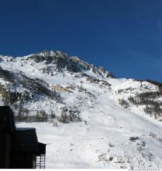 Photo Textures of Background Snowy Mountains