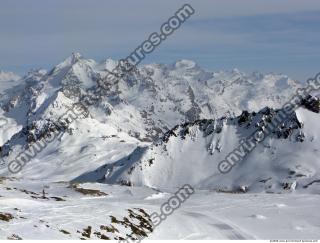 Photo Texture of Background Snowy Mountains