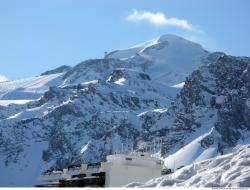 Photo Textures of Background Snowy Mountains