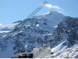 Photo Texture of Background Snowy Mountains