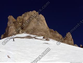 Photo Texture of Background Snowy Mountains