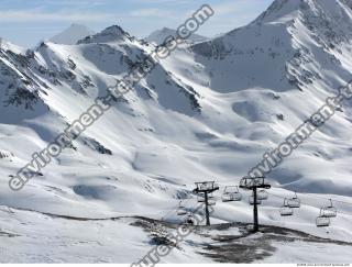 Photo Texture of Background Snowy Mountains