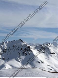 Photo Texture of Background Snowy Mountains