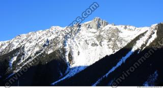 Photo Texture of Background Snowy Mountains