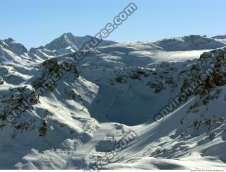 Photo Texture of Background Snowy Mountains