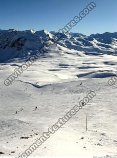 Photo Texture of Background Snowy Mountains