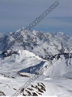 Photo Texture of Background Snowy Mountains