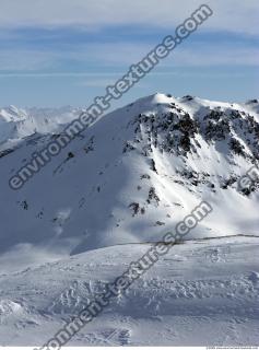 Photo Texture of Background Snowy Mountains