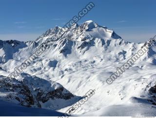 Photo Texture of Background Snowy Mountains