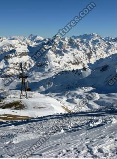 Photo Texture of Background Snowy Mountains