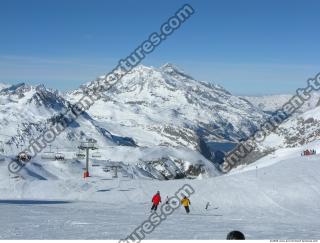 Photo Texture of Background Snowy Mountains