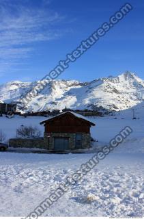 Photo Texture of Background Snowy Mountains