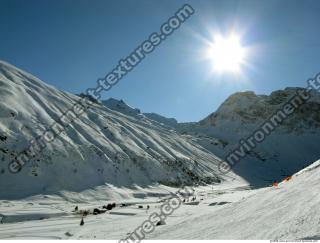 Photo Texture of Background Snowy Mountains