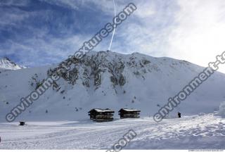 Photo Texture of Background Snowy Mountains