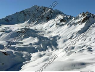 Photo Texture of Background Snowy Mountains