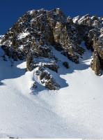 Photo Texture of Background Snowy Mountains