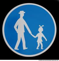 Photo Texture of Pedestrian Traffic Sign