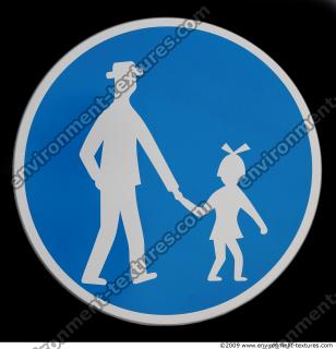 Photo Texture of Pedestrian Traffic Sign