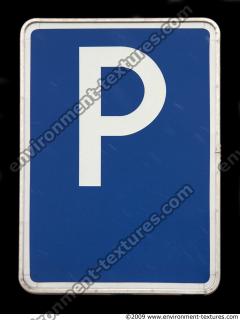 Photo Texture of Parking Traffic Sign