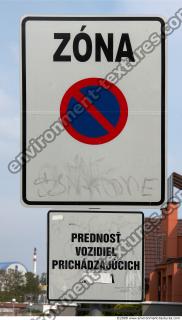 Photo Texture of Prohibition Traffic Sign