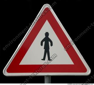 Photo Texture of Pedestrians Traffic Sign