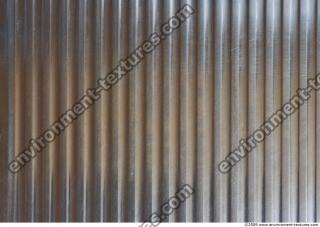 Photo Texture of Metal Corrugated Plates Bare