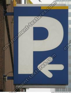 Photo Texture of Parking Traffic Sign