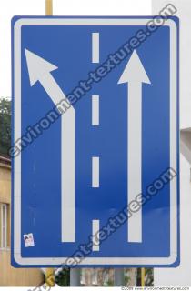 Photo Texture of Directional Traffic Sign