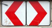 Photo Texture of Directional Traffic Sign