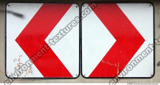 Photo Texture of Directional Traffic Sign