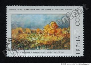 Photo Textures of Postage Stamp