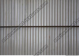 Photo Texture of Metal Corrugated Plates Bare