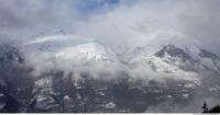 Photo Texture of Background Snowy Mountains